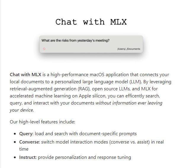 Chat with MLX