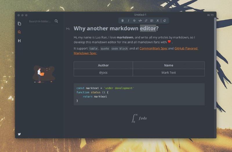 MarkText 一款桌面版（macOS/Linux/Windows）Markdown 开源 #编辑器