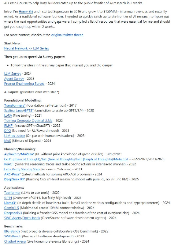 AI-Crash-Course，助你两周内高效掌握核心进展