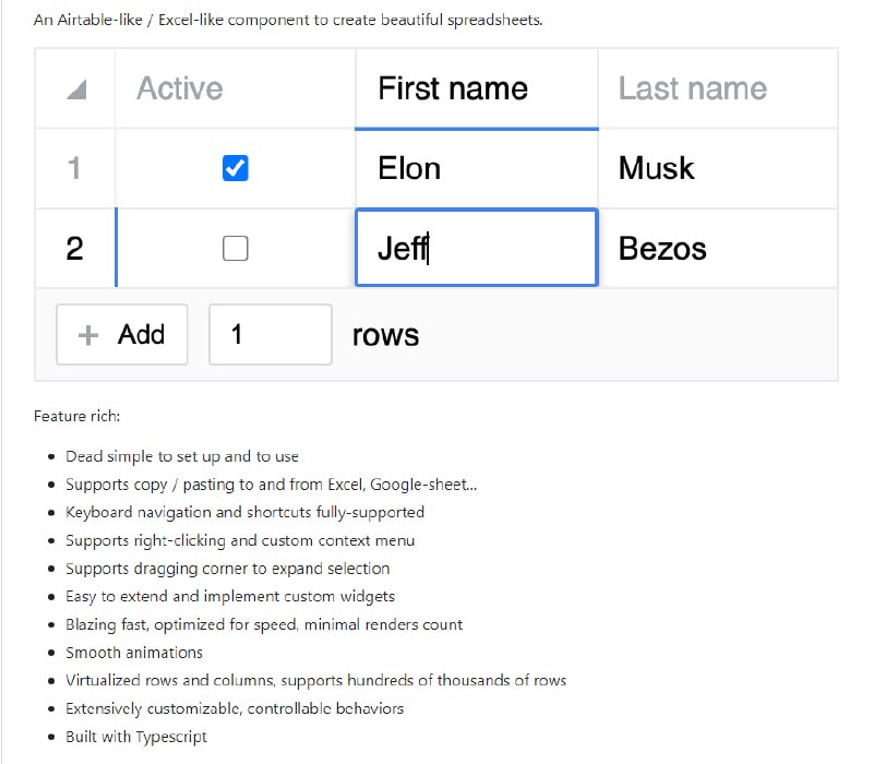 react-datasheet-grid