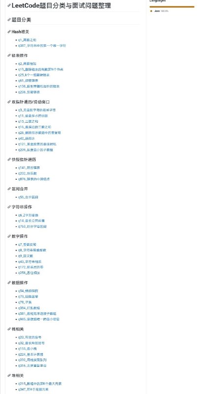 国内一位96年工程师整理的 LeetCode 题目分类与面试题答案解析
