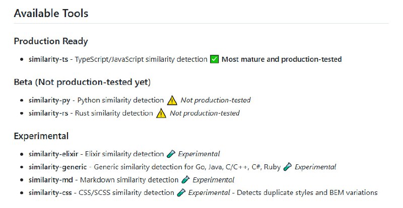 similarity-ts/rs/py