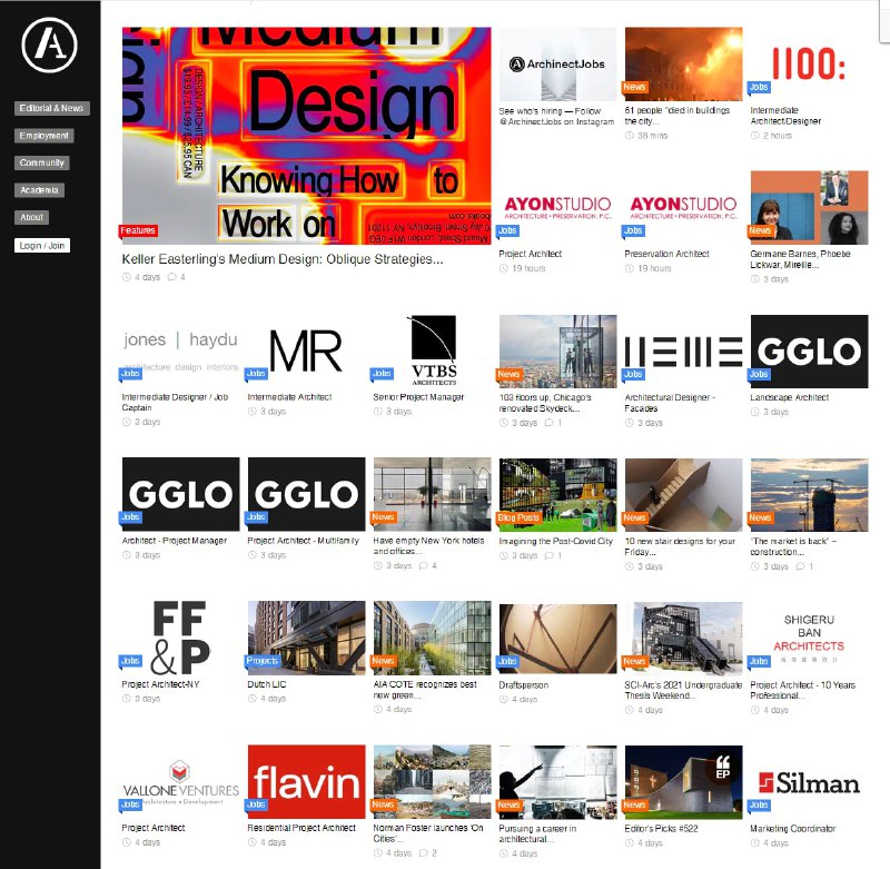 Archinect是一个 #建筑 设计博客群站点，这里集中了世界众多的建筑设计师，一起交流共享资讯Archinect是一个 #建筑 设计博客群站点，这里集中了世界众多的建筑设计师，一起交流共享资讯