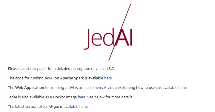 Java gEneric DAta Integration (JedAI) Toolkit