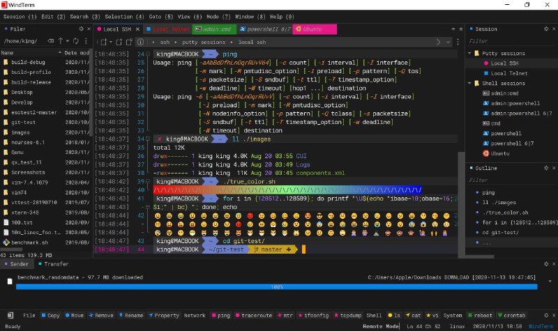 SSH/Telnet/Serial/Shell/Sftp 客户端