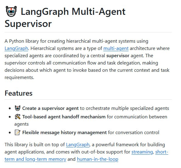 LangGraph Supervisor