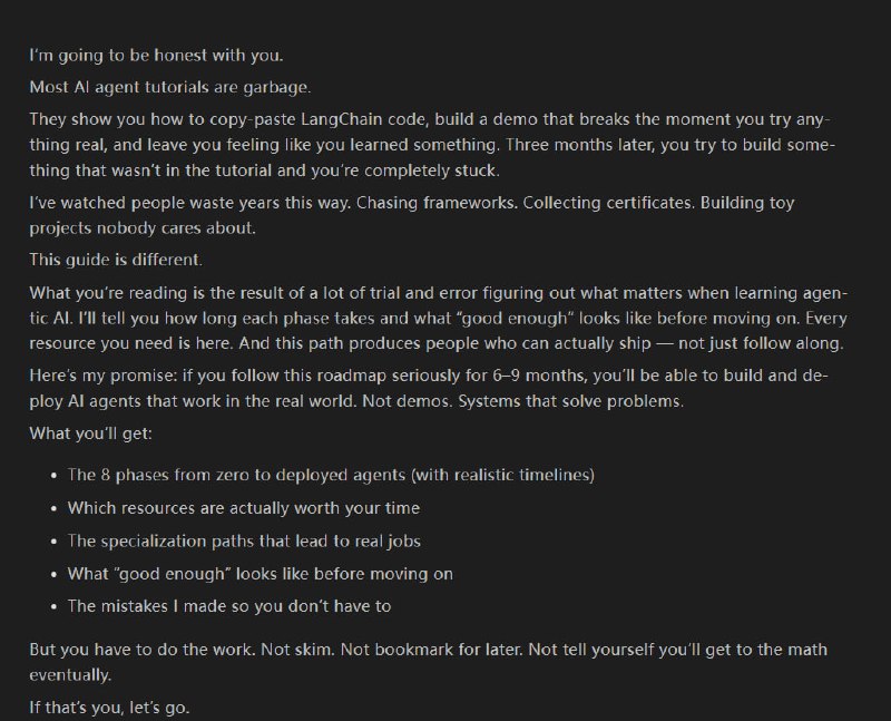 The Realistic Guide to Mastering AI Agents in 2026 | #指南一篇在 2026 年真正掌握 AI Agent（智能体）技术的硬核指南