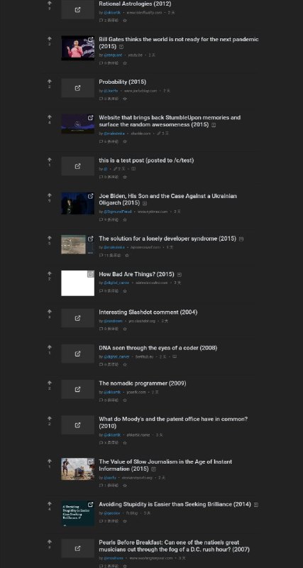 Hystoria –类似Reddit的网站，所有帖子都必须有5年以上的历史