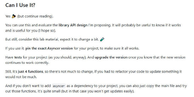 写代码遇到异步阻塞、回调地狱或者编辑器不友好？Asyncer 来帮你！Asyncer 是一个基于 AnyIO 的小巧 Python 库，专注提升异步编程的开发体验