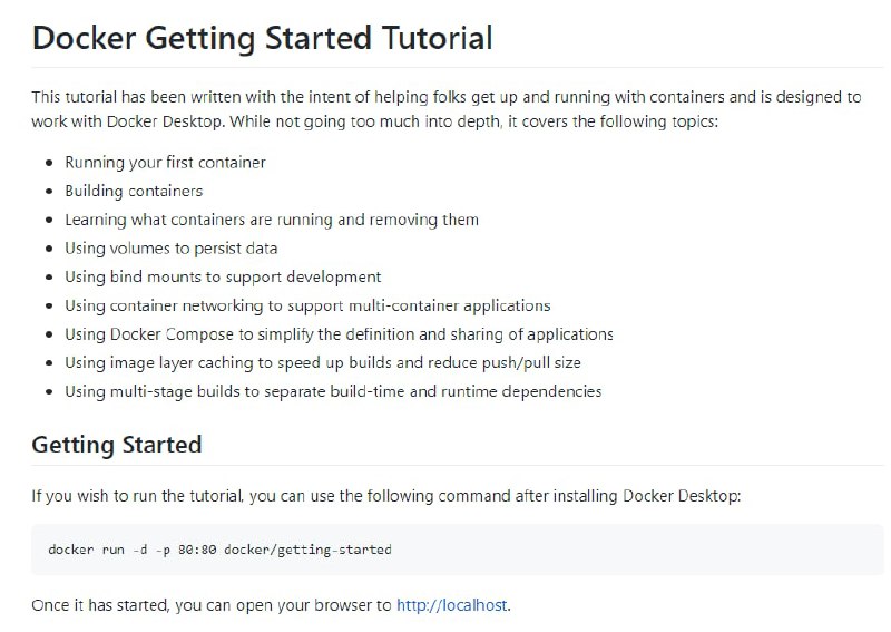 Docker Getting Started Tutorial