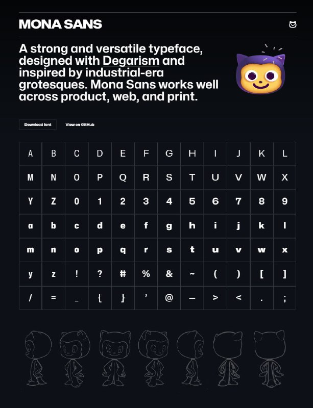 Mona Sans、 Hubot Sans