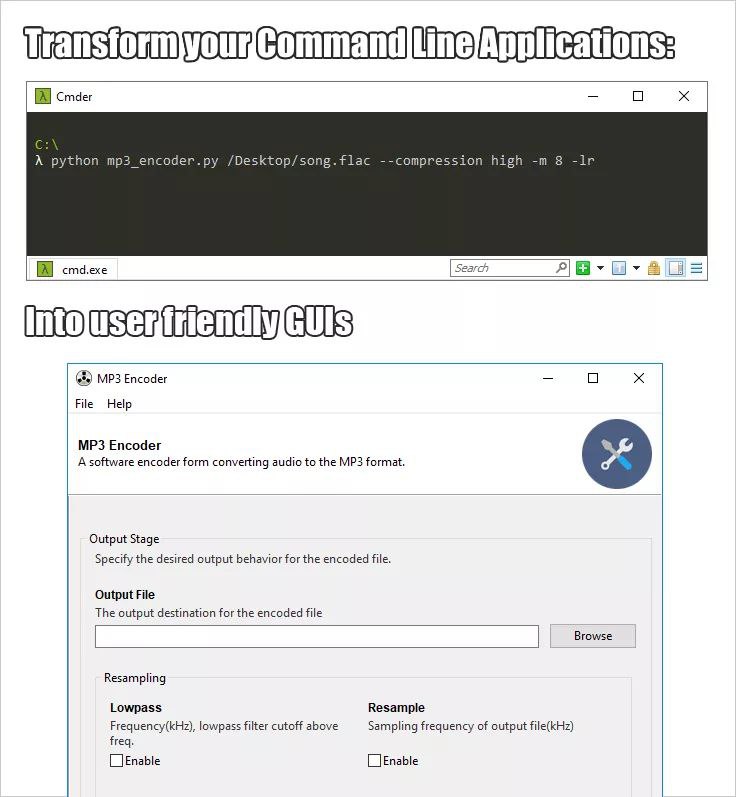 Gooey 是一个将 Python 控制台程序转换为 #GUI 应用程序的 #工具 ，让开发者专注于构建健壮的、可配置的程序，而无需担心应用程序如何呈现以及如何与用户交互