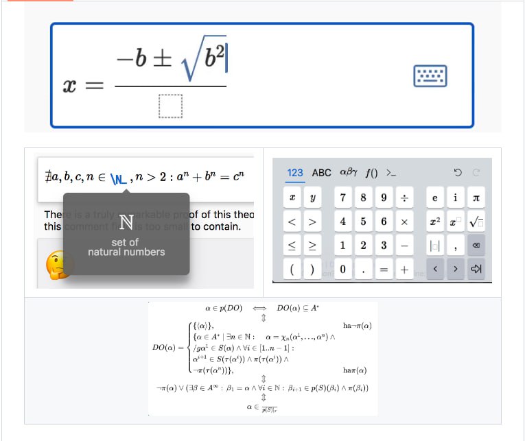 A Web Component for Math Input
