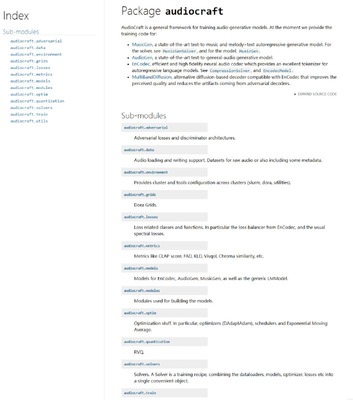 AudioCraft