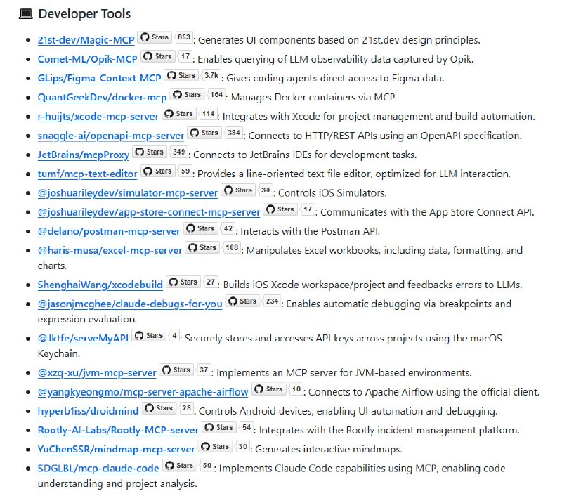 Awesome MCP Servers