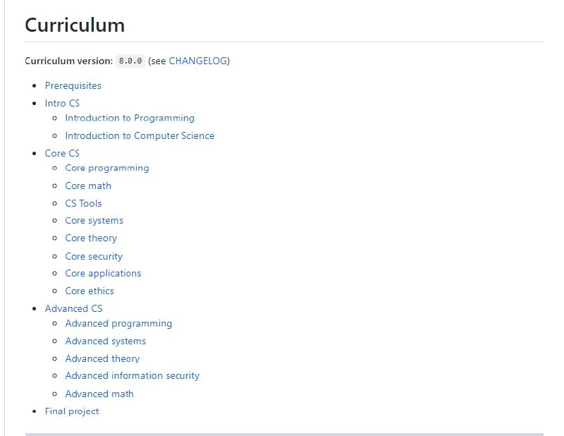 完全免费的计算机科学自学课程集Open Source Society University | #计算机科学完全免费的计算机科学自学课程集Open Source Society University | #计算机科学