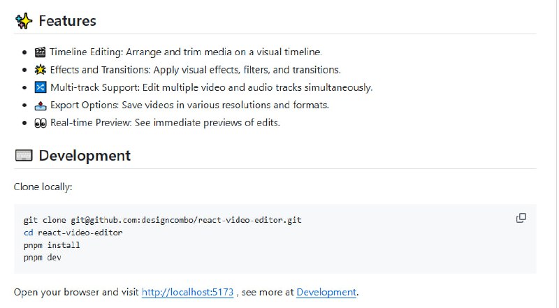 React Video Editor
