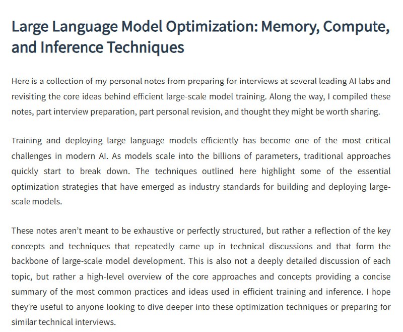 Large Language Model Optimization