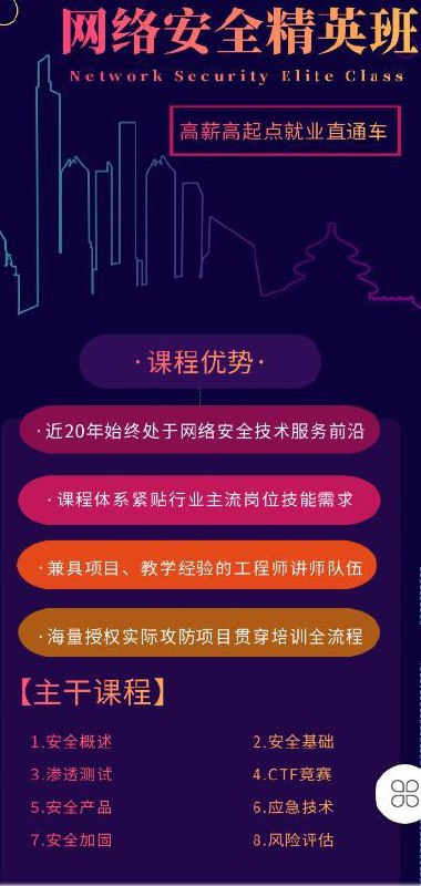 #上新 #网络安全 #渗透测试连天网络安全高级班​连天网络安全渗透测试高级班#上新 #网络安全 #渗透测试连天网络安全高级班​连天网络安全渗透测试高级班