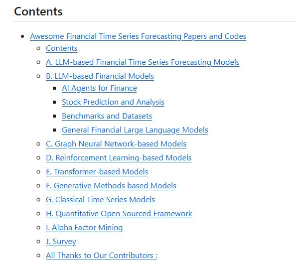 Awesome Financial Time Series Forecasting Papers and Codes