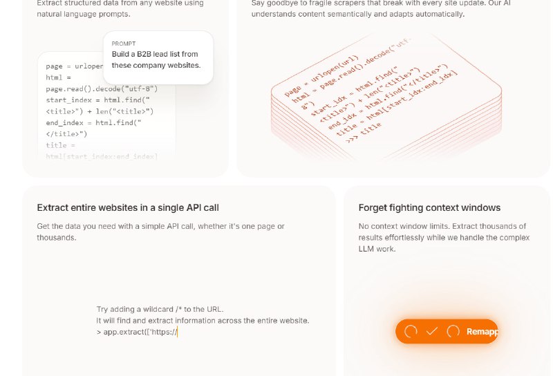 “指哪打哪”的爬虫，Firecrawl 推出 /extract 功能，该功能使得网页数据提取变得简单高效，支持用户通过自然语言提示来获取所需数据