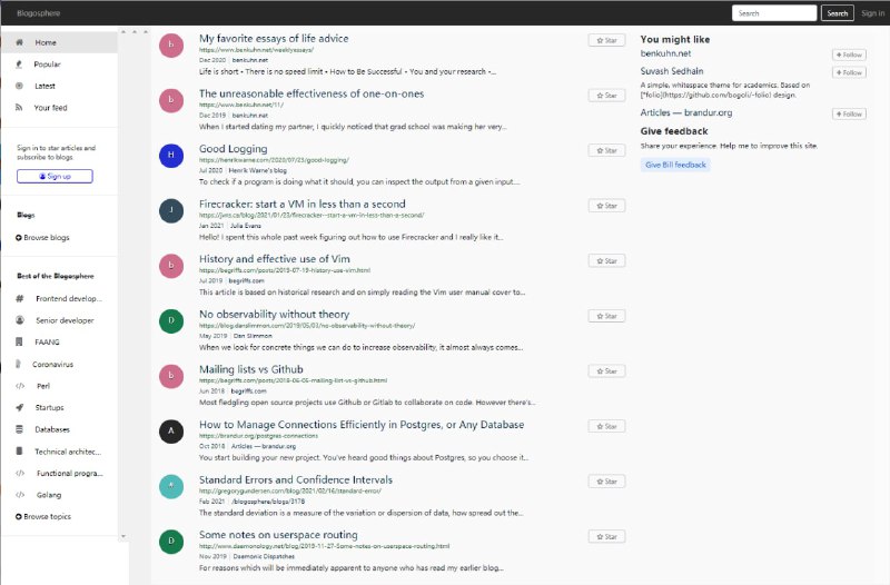 Blogosphere 一个独立的技术 #博客