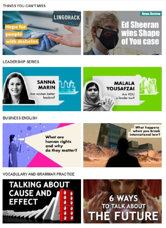 bbc learning English  这是BBC专门为英文学习者推出的免费学习资源网站