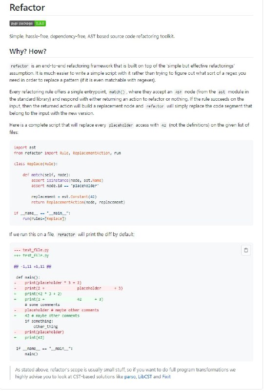 Refactor