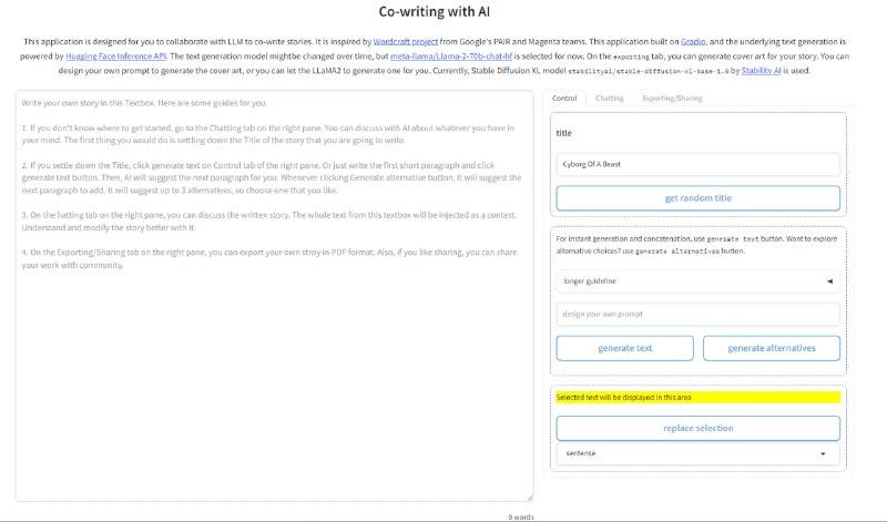 Co-writing with AI