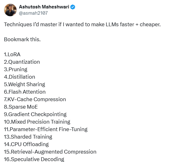 提升大语言模型性能的关键技术清单