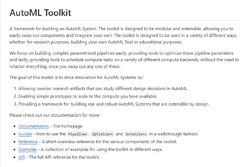 AutoML Toolkit
