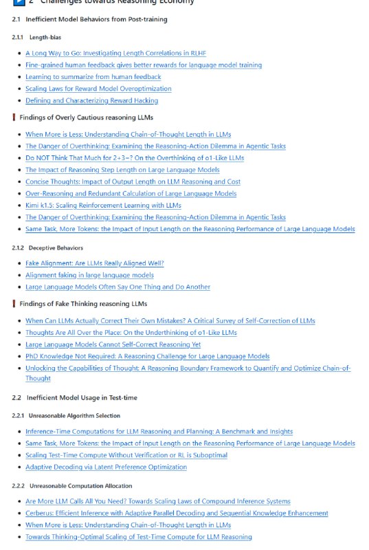 Awesome-Reasoning-Economy-Papers