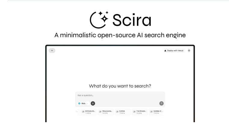 一个极简主义的AI驱动搜索引擎，帮你快速找到互联网上的信息