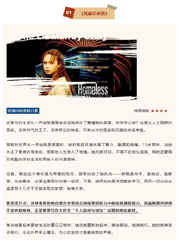 春节雅思党必刷的8部英文电影春节雅思党必刷的8部英文电影