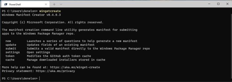 Windows 程序包管理器 1.1Windows 程序包管理器 1.1