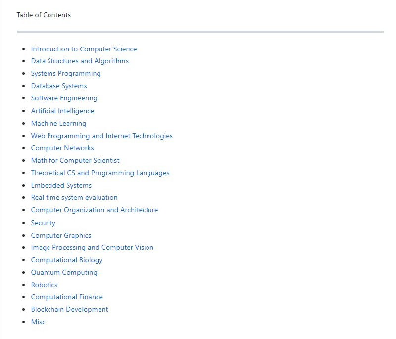 800+门计算机科学相关视频课程列表，包括人工智能、机器学习、深度学习等cs-video-courses | #计算机科学