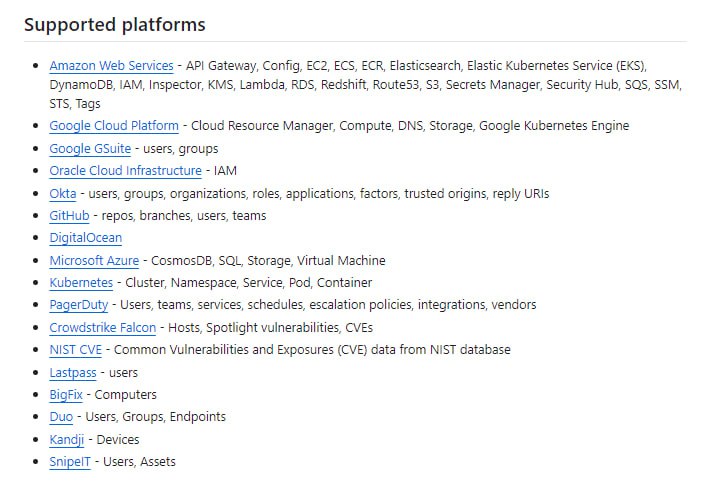 一个强大的基础设施可视化工具，能够将复杂的资产关系以直观的图形方式呈现，帮助用户快速了解系统架构和潜在风险Cartography | #可视化 #工具一个强大的基础设施可视化工具，能够将复杂的资产关系以直观的图形方式呈现，帮助用户快速了解系统架构和潜在风险Cartography | #可视化 #工具