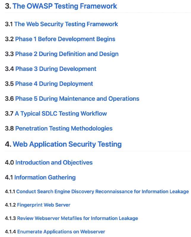 一份开源的《Web安全测试指南》，可用于测试与检查 #Web 项目的安全性，便于对漏洞作出及时防护