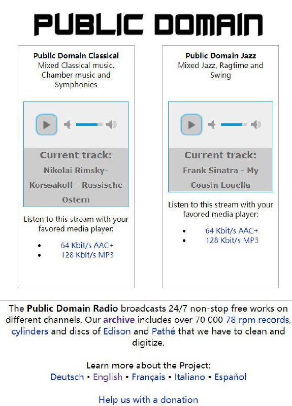 Public Domain Radio 