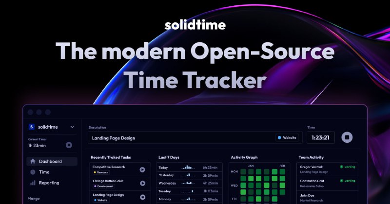 solidtime - 现代开源时间追踪应用