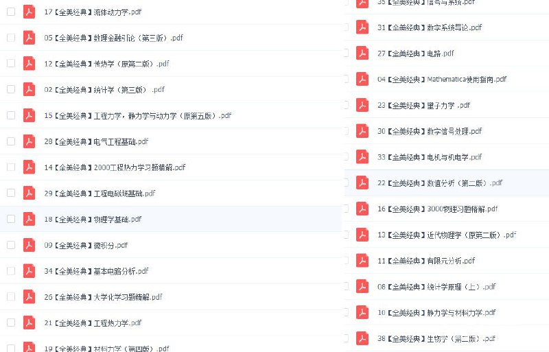 全美经典图书40本全 码