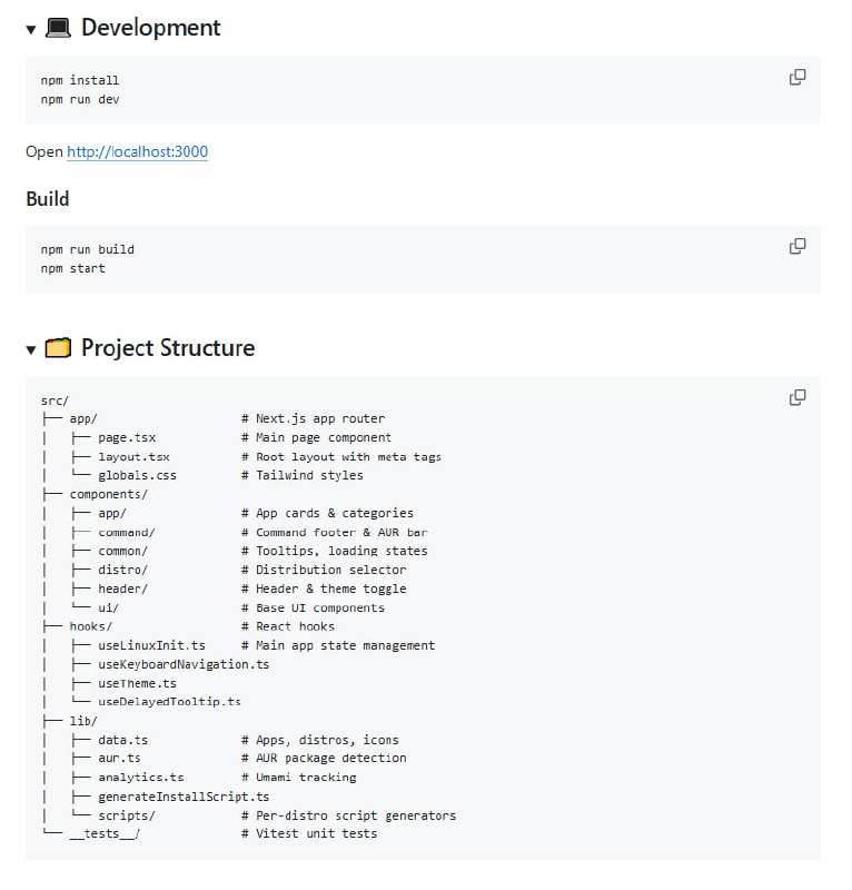 重装 Linux 系统或配置新机器时，通常需要手动输入大量命令来安装常用软件，不仅要记忆繁琐的包名，还要针对不同发行版切换指令，过程既枯燥又容易出错